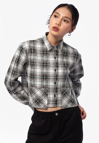 Overlap Pocket Check Shirt