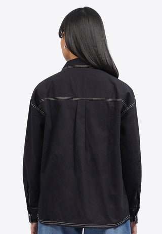 Contrast Stitch Long Sleeve Shirt