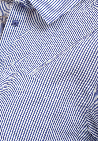 Textured Long Sleeve Stripe Shirt