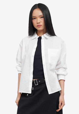 Long Sleeve Textured Shirt