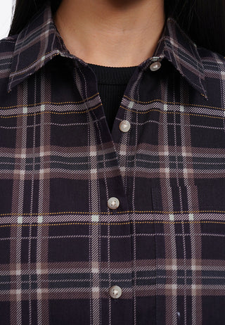 Printed Long Sleeve Boxy Shirt