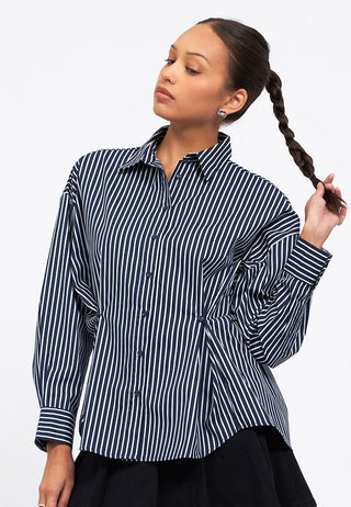Stripes Shirt with Adjustable Waist