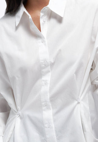 Adjustable Waist Long Sleeve Shirt