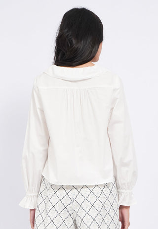 Peterpan Collar Long Sleeve Blouse