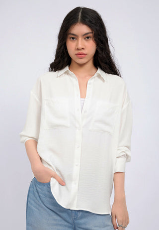Double Pocket Oversized Shirt