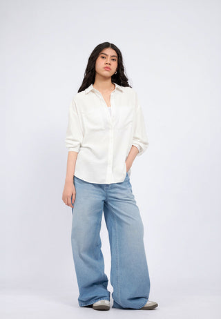 Double Pocket Oversized Shirt