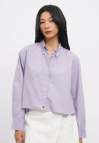 Unfinished Hem Long Sleeve Check Shirt
