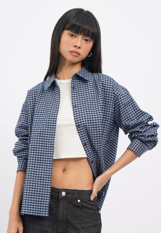 Long Sleeve Flannel Checks Shirt