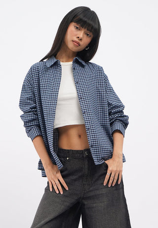 Long Sleeve Flannel Checks Shirt