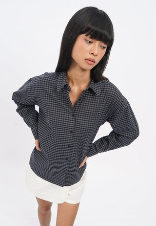 Long Sleeve Flannel Checks Shirt