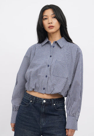 Puff Hem Loose Shirt with Pocket