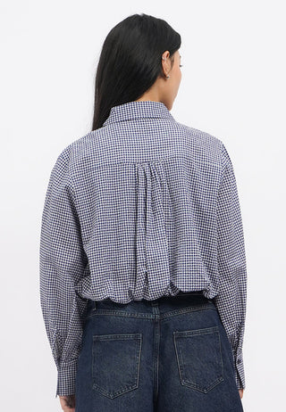 Puff Hem Loose Shirt with Pocket