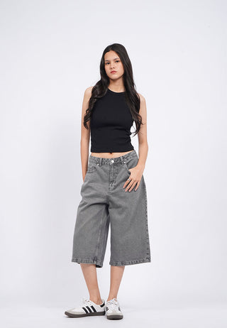 Regular Fit Denim Bermuda Pants