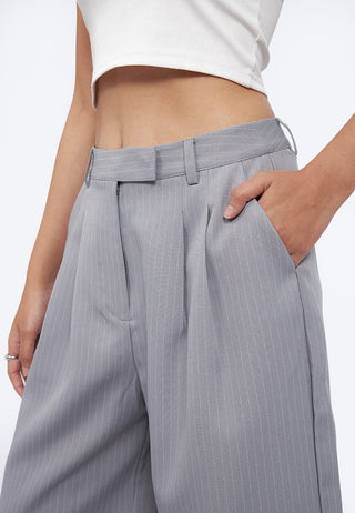 Regular Fit Stripes Bermuda Shorts