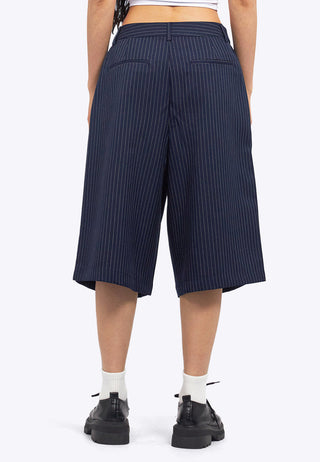 Regular Fit Stripes Bermuda Pants