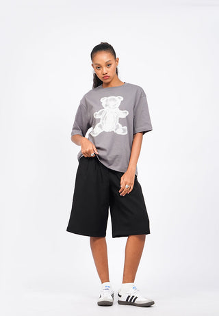 Pleated Bermuda Shorts