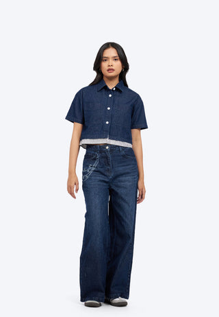 Double Layer Denim Shirt