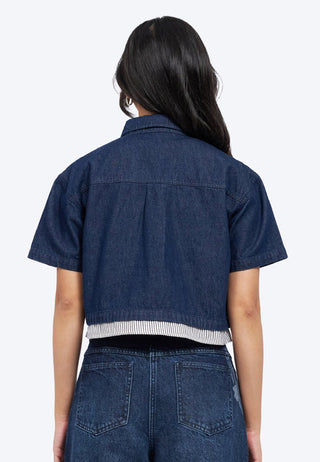 Double Layer Denim Shirt