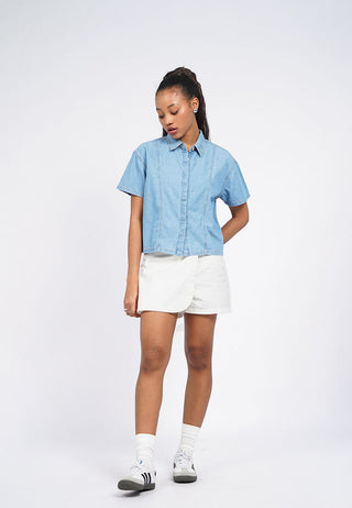 Contrast Stitch Chambray Shirt