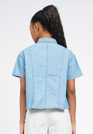 Contrast Stitch Chambray Shirt