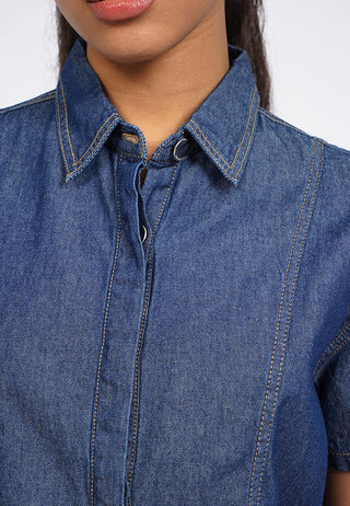 Contrast Stitch Chambray Shirt