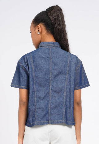 Contrast Stitch Chambray Shirt