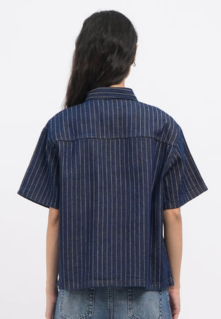 Stripes Denim Shirt with Pocket