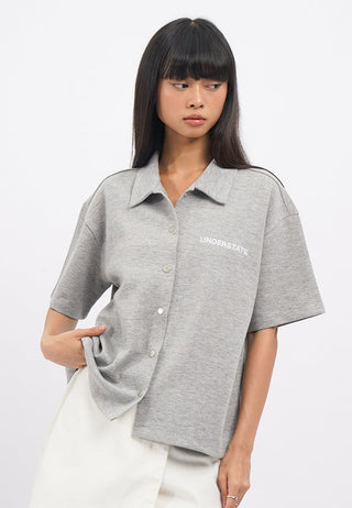 Oversized Short Sleeve Knit Shirt