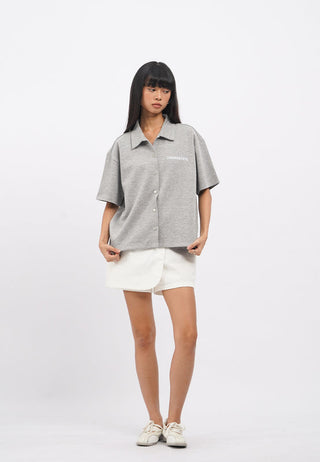 Oversized Short Sleeve Knit Shirt