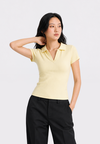 Short Sleeve Contrast Polo Shirt