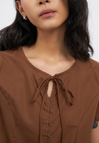 Ruffle Short Sleeve Peplum Top