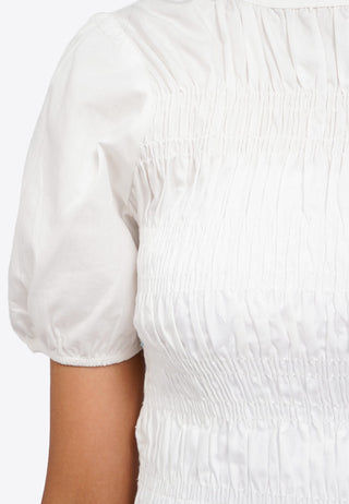 Short Sleeve Smocked Top