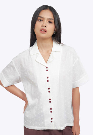 Oversized Notch Collar Shirt