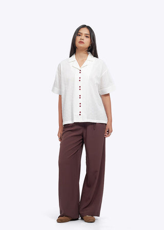 Oversized Notch Collar Shirt