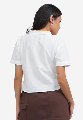 Short Sleeve Parachute Blouse