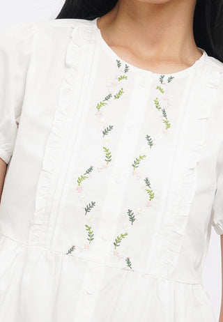 Short Sleeve Peplum Blouse