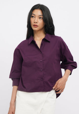 Loose Shirt with Voluminous Sleeves