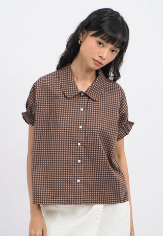 Puff Sleeves Printed Blouse