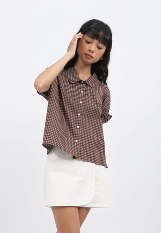 Puff Sleeves Printed Blouse