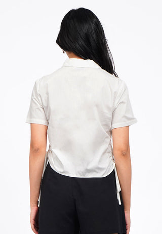 Side Drawstring Short Sleeve Shirt