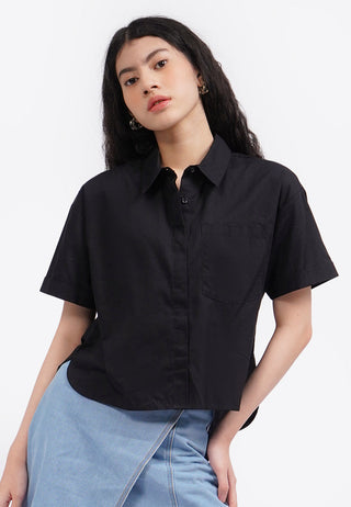 Hi-Lo Boxy Pocket Shirt