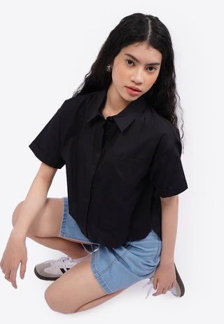 Hi-Lo Boxy Pocket Shirt