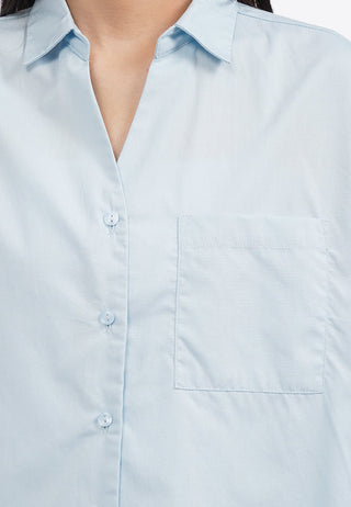 Drop Shoulder Shirt with Pocket