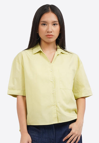 Drop Shoulder Shirt with Pocket