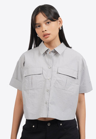Rolled Up Shirt with Flap Pocket