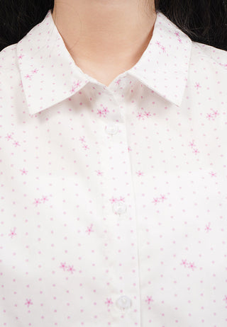 Printed Voluminous 3/4 Sleeve Blouse