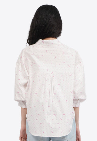 Printed Voluminous 3/4 Sleeve Blouse