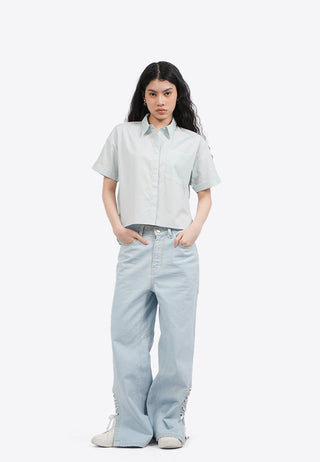Printed Short Sleeve Shirt with Pocket