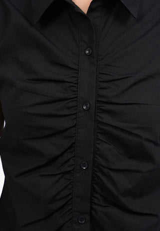 Ruched Short Sleeve Blouse