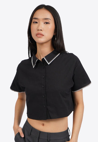 Short Sleeve Crop Shirt
